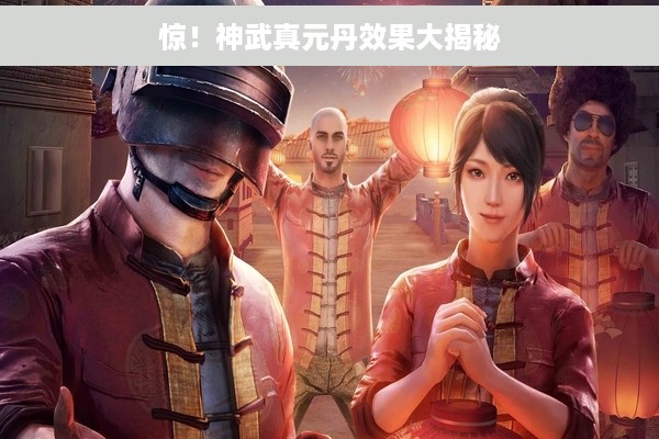 惊！神武真元丹效果大揭秘