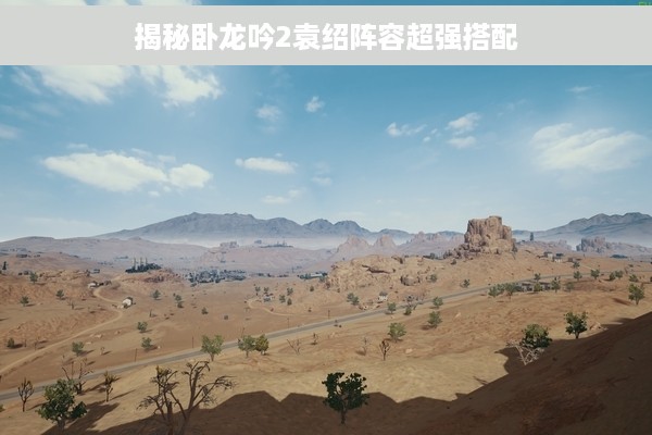 揭秘卧龙吟2袁绍阵容超强搭配