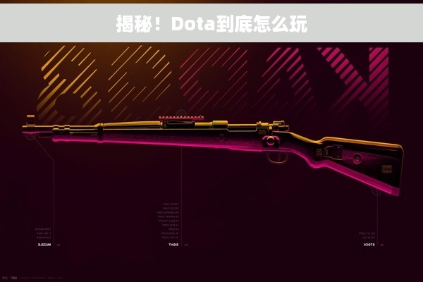 揭秘！Dota到底怎么玩