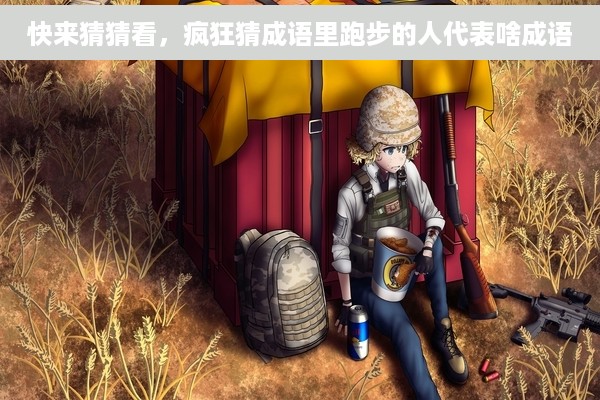 快来猜猜看，疯狂猜成语里跑步的人代表啥成语