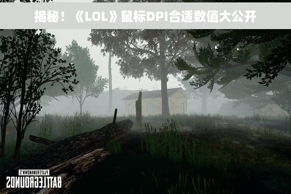 揭秘！《LOL》鼠标DPI合适数值大公开