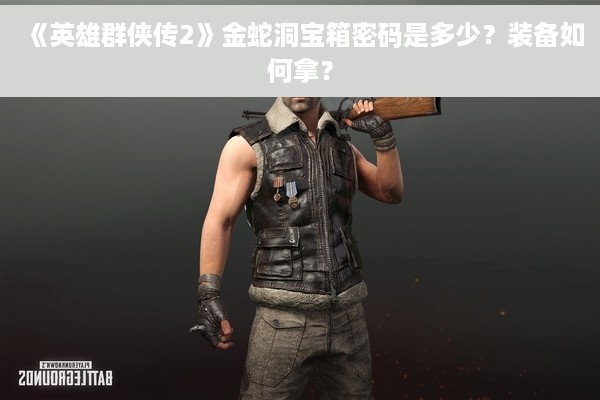 《英雄群侠传2》金蛇洞宝箱密码是多少？装备如何拿？