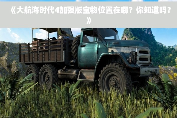 《大航海时代4加强版宝物位置在哪？你知道吗？》