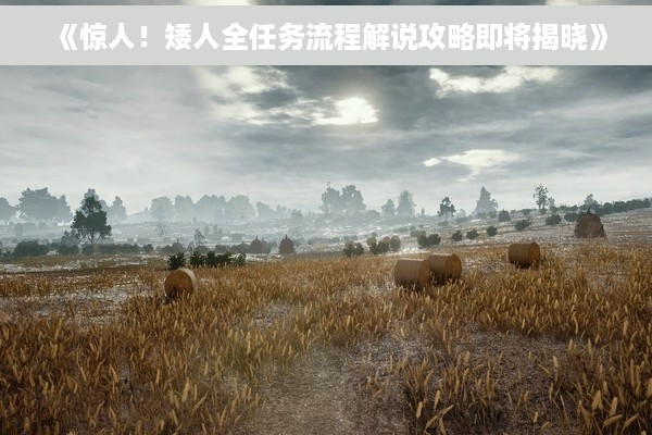 《惊人！矮人全任务流程解说攻略即将揭晓》