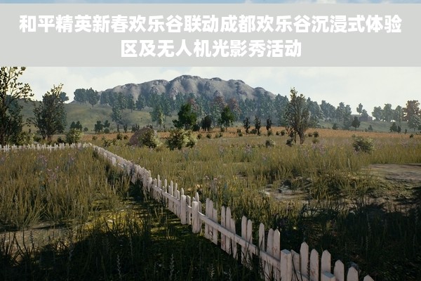 和平精英新春欢乐谷联动成都欢乐谷沉浸式体验区及无人机光影秀活动