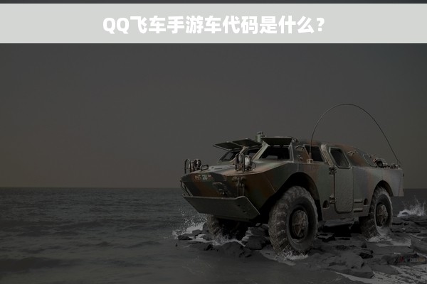 QQ飞车手游车代码是什么？