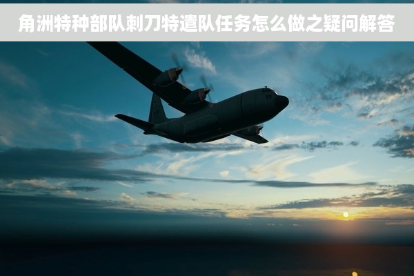 角洲特种部队刺刀特遣队任务怎么做之疑问解答