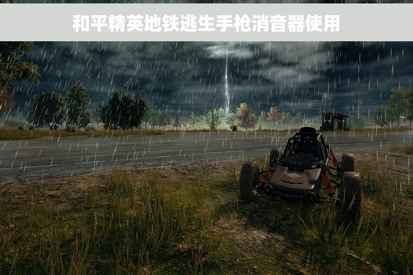 和平精英地铁逃生手枪消音器使用