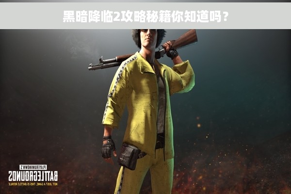黑暗降临2攻略秘籍你知道吗？