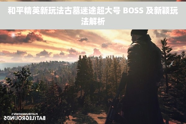 和平精英新玩法古墓迷途超大号 BOSS 及新颖玩法解析
