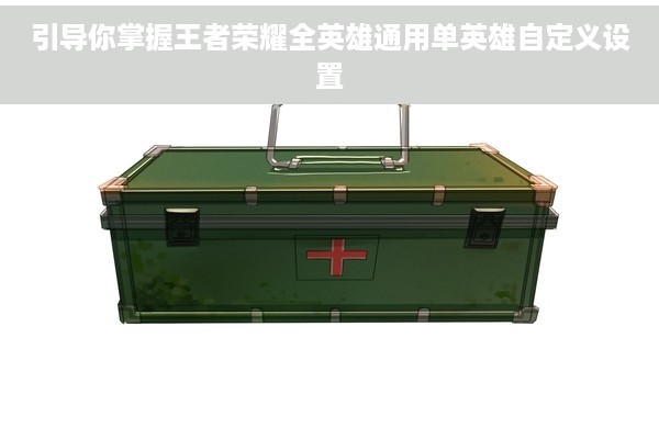引导你掌握王者荣耀全英雄通用单英雄自定义设置