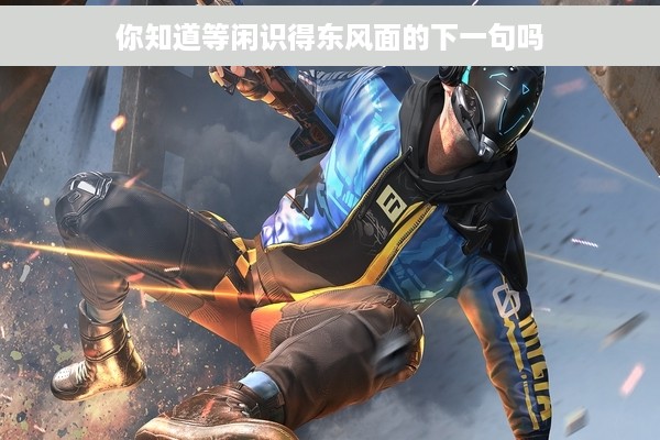 你知道等闲识得东风面的下一句吗